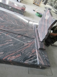 China billig neue Aurora Cardan rotbraune Granit Polen Designs