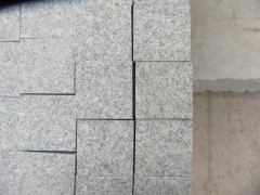 Weißer Granit-Patio-Straßenbetonierstein