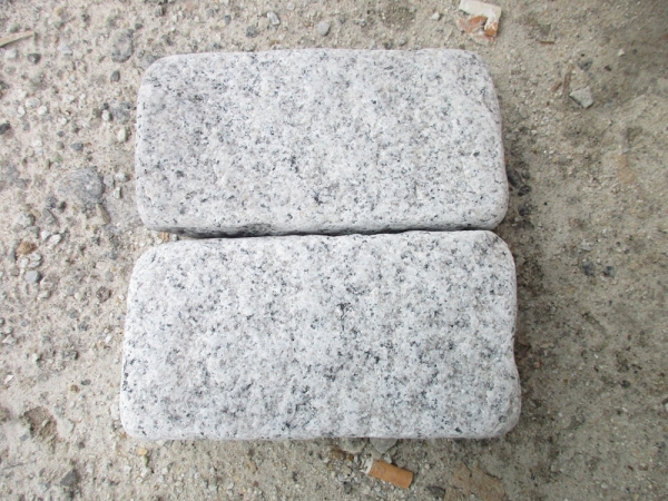 g601 weißer Granit Kopfstein getrommelt
