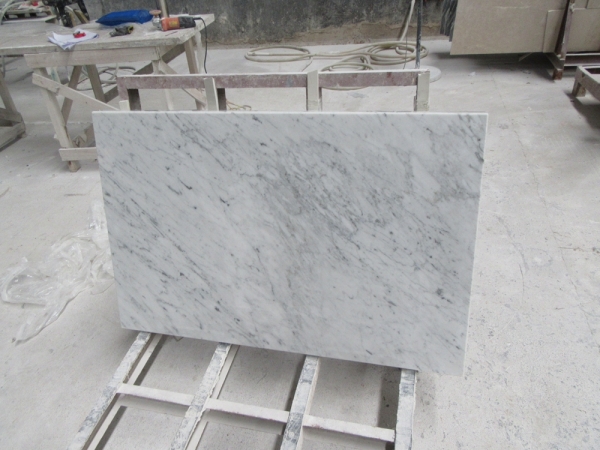 moderne weiße bianco Carrara-Marmorcountertops
