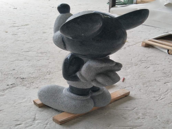 benutzerdefinierte g654 dunkelgrauen Granit modernen Haus Skulpturen
