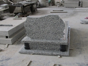 Schwan graue Granit einfache Grabgrabplatten Grabsteine