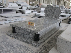 Schwan graue Granit einfache Grabgrabplatten Grabsteine