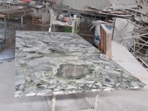 eiskalte Jadegrün Luxus große Marmorplatte