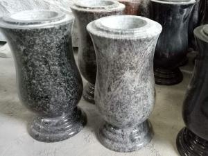 Granit-Grabstein-Dekorationen Vasen für Gräber