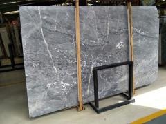 Galaxy Silver Gray Marble With White Veining Slab