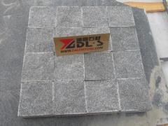 G654 Dark Grey Cobblestone Granite Driveway Cube