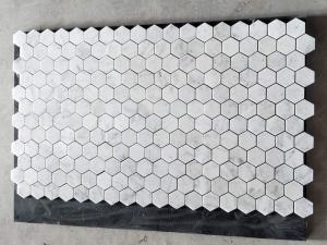 Bianco Carrara Polierte Hexagon Marmor Mosaikfliese