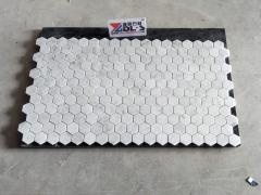 Bianco Carrara Hexagon Marmorwabenmosaik