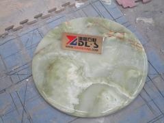 Grüner Onyx-Marmor Küchenarbeitsplatte