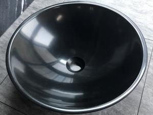 Huanan Black Granit Kitchen Sink Runde Waschbecken
