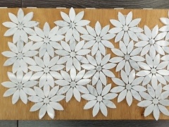 Carrara White Marmor Mosaikfliese