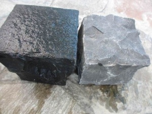 Natural Split Zhangpu Schwarz Basalt Stepping Cobble Setts