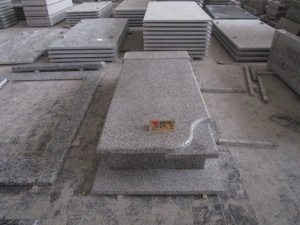 G623 Grauer Granit Friedhof Grabstein westlichen Stil