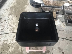 Huanan Black Granite Kitchen Sink WC-Waschbecken