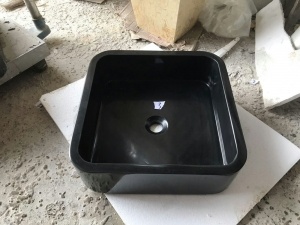 Huanan Black Granite Kitchen Sink WC-Waschbecken