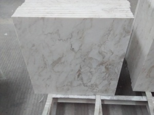 Polierte Volakas weiße Marmor-Innenwandplatten