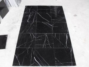 Nero Marquina Black Marmorplatten Fliesen Poject