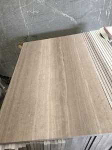 Neue hölzerne graue Ader-Marmorplatten-Fliesen Chinas