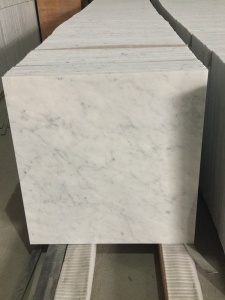 weiße Marmorfliesenplatte Carrara weißer Marmor Italien