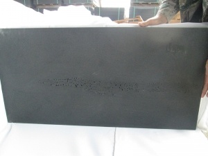Hainan geschliffene schwarze Basaltfliesen Wandverkleidung